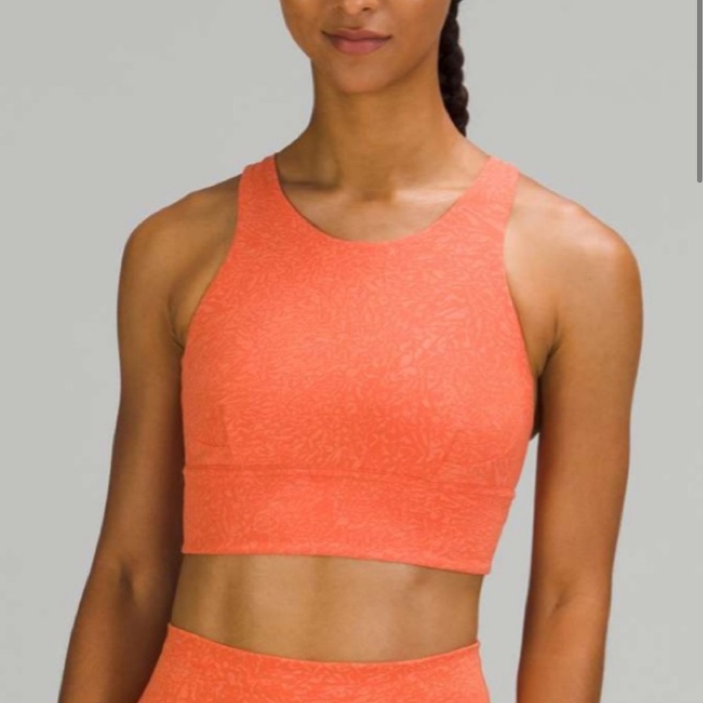 Wunder Train long line Bra, coral